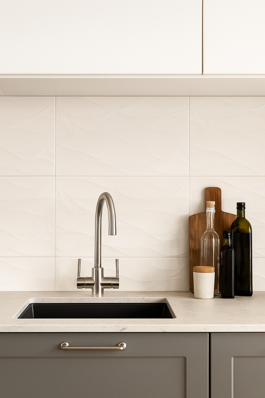 Blanco Ondas Brillo 33x55 seinälaatta