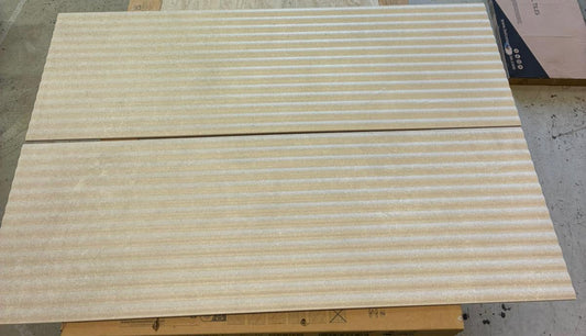 Mood Fluted Ivory 30x90 seinälaatta